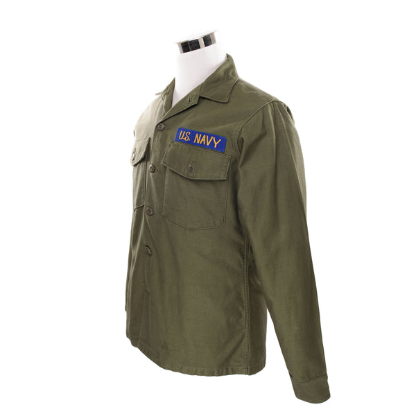 Vintage Us Navy Utility Shirt Size Medium  DSA 100-2175