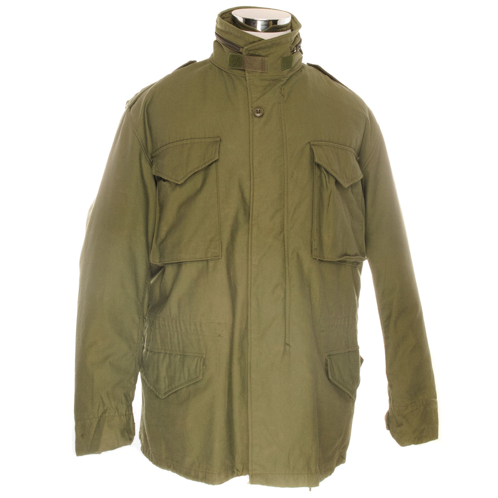 VINTAGE US ARMY M-1965 M65 FIELD JACKET WITH LINER 1991 SIZE LARGE REGULAR DEADSTOCK