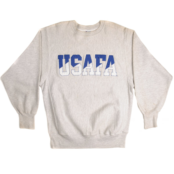Vintage Champion Reverse Weave US Air Force Academy Sweatshirt 1990S Size XL.