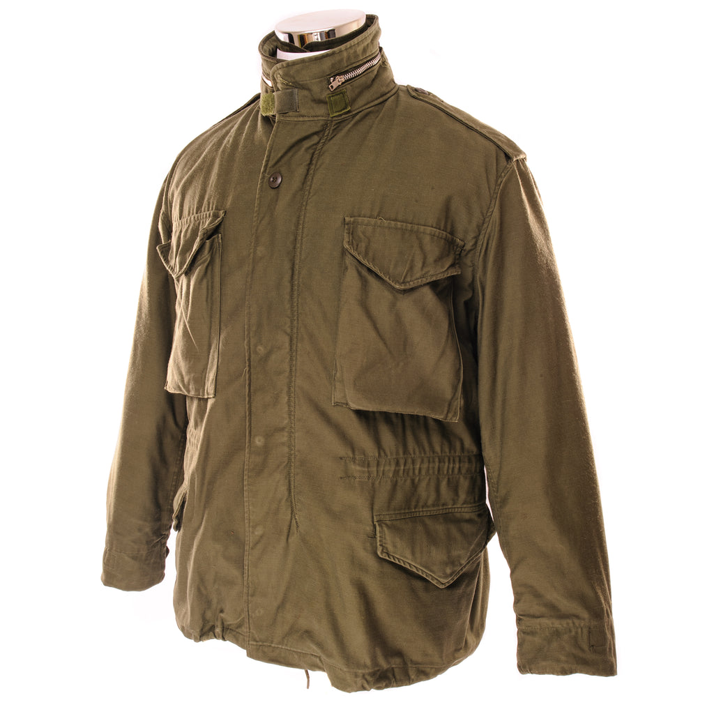 Vintage US Army M-1965 Field Jacket 1970 Vietnam War size Medium Short.  Stock No. 8405-782-2938 DSA 100-70-C-0607