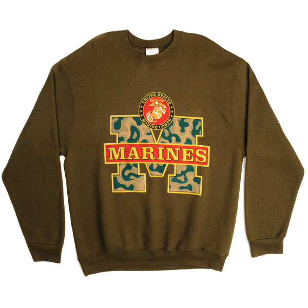 Vintage United States Marine Corps Sweatshirt Size Large Made In USA.