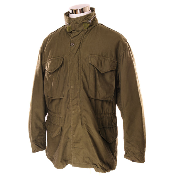 Vintage US Army M-1965 Sateen Field Jacket 1966 Vietnam War Size Large Regular.  Stock No. : 8405-782-2942 DSA 100-3378