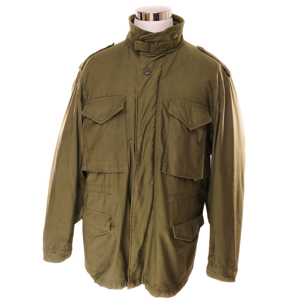 Vintage US Army M-1965 Field Jacket 1975 Vietnam War Size XL Regular.  Stock No : 8415-00-782-2945 DSA100-75-C-1200