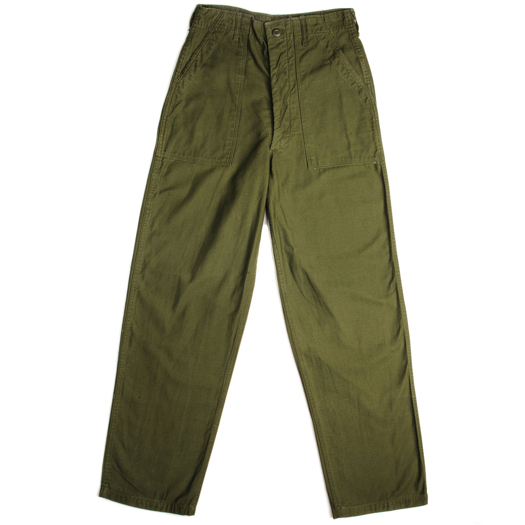 Vintage US Army Utility Trousers Pants 1966 Vietnam War Size W28 L32.