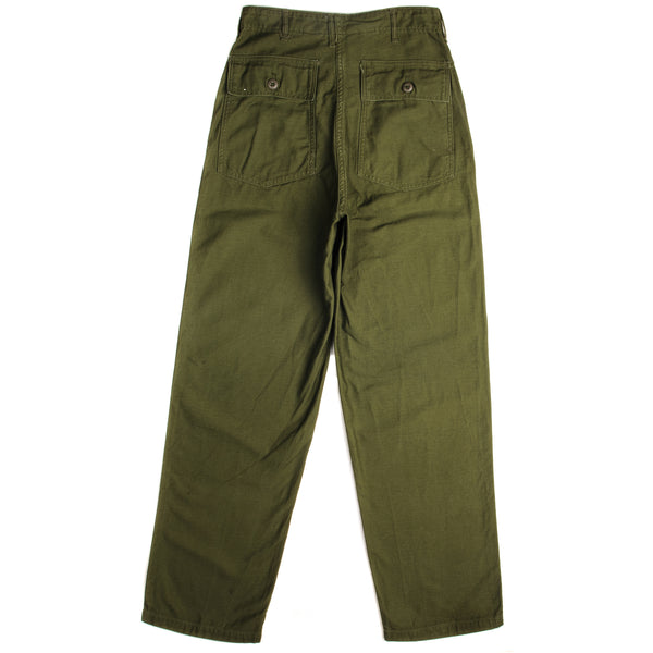 Vintage US Army Utility Trousers Pants 1966 Vietnam War Size W28 L32.