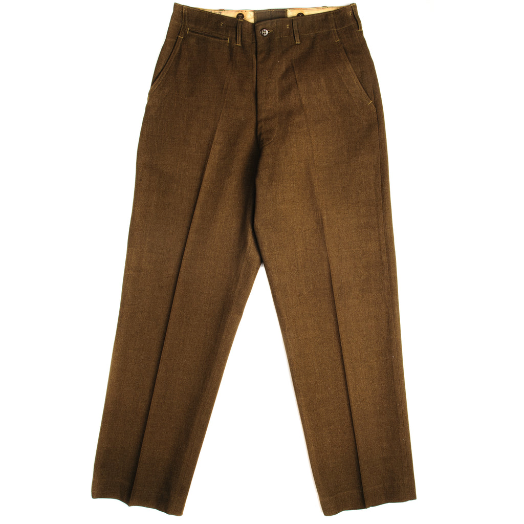 Vintage Us Army Wool Field Trousers Pants 1950S Korean War Size W33 L33.