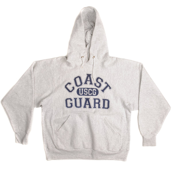 Vintage US Coast Guard Hoodie Sweatshirt Size Large Made In USA.