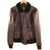 VINTAGE BRILL BROS LEATHER FLIGHT JACKET TYPE G-1 SIZE 44