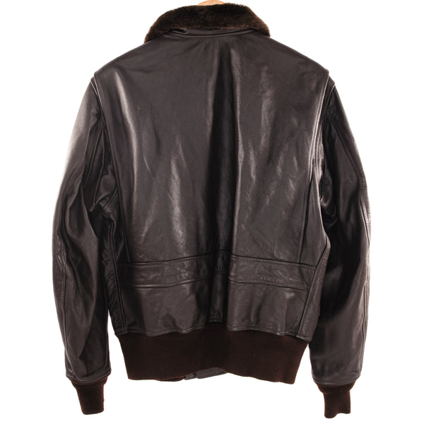 VINTAGE US NAVY LEATHER FLIGHT JACKET TYPE G-1 2004 SIZE 44
