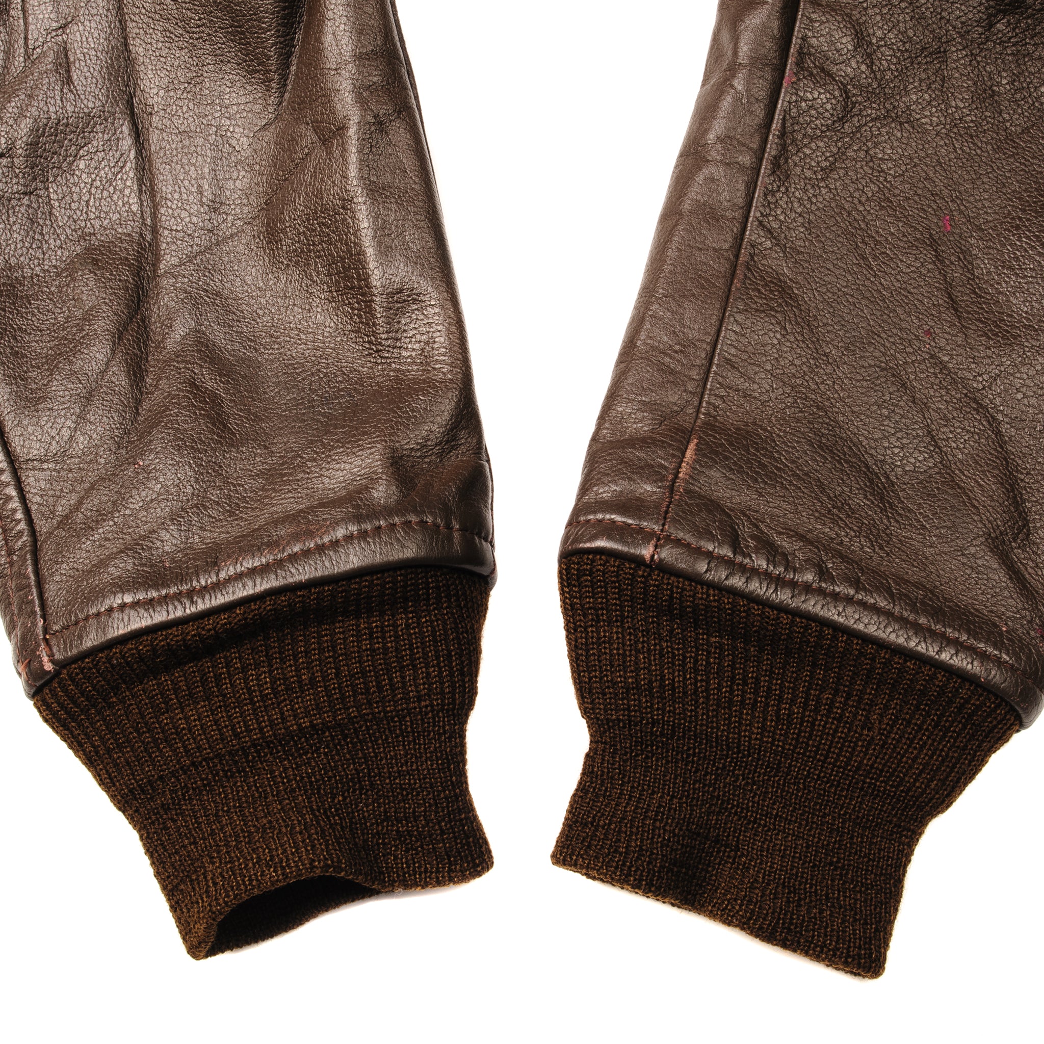 VINTAGE BRILL BROS LEATHER FLIGHT JACKET 1970S TYPE G1 SIZE