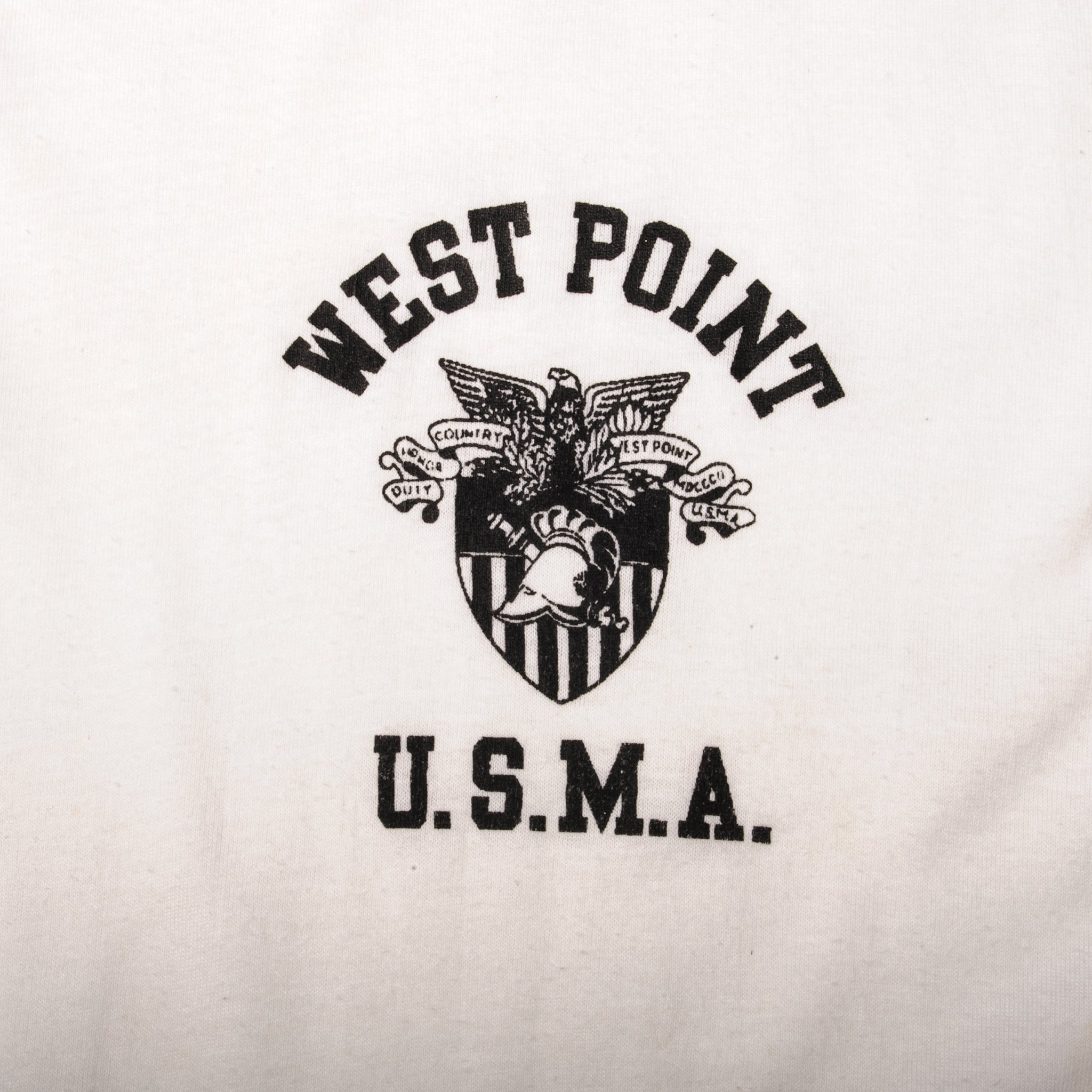VINTAGE USMA WEST POINT TEE SHIRT 1980s SIZE MEDIUM MADE IN USA