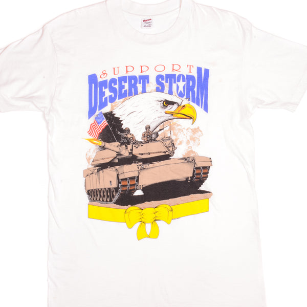 VINTAGE DESERT STORM TEE SHIRT EARLY 1990s SIZE LARGE MADE IN USA