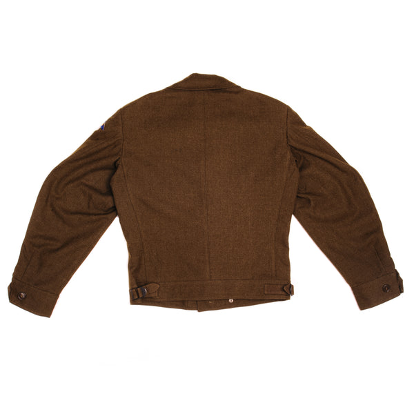 Vintage US Army Wool Field Jacket 1944 Size 36R With Patches, Insignias and Ribbons.