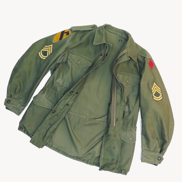 ヴィンテージ 米軍 M-1951 M51 フィールド ジャケット 1950 年代 ベトナム戦争 パッチ サイズ 40