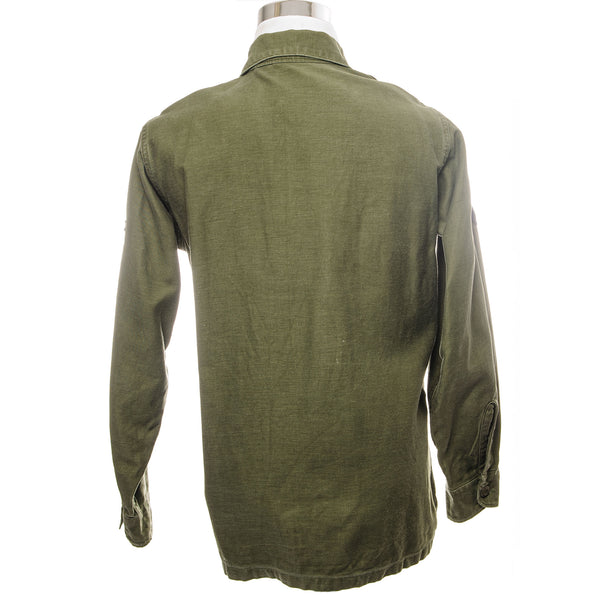 USAF US AIR FORCE UTILITY SHIRT P64 1970'S VIETNAM WAR AIRMAN PATCH SIZE 15 1/2 X 33
