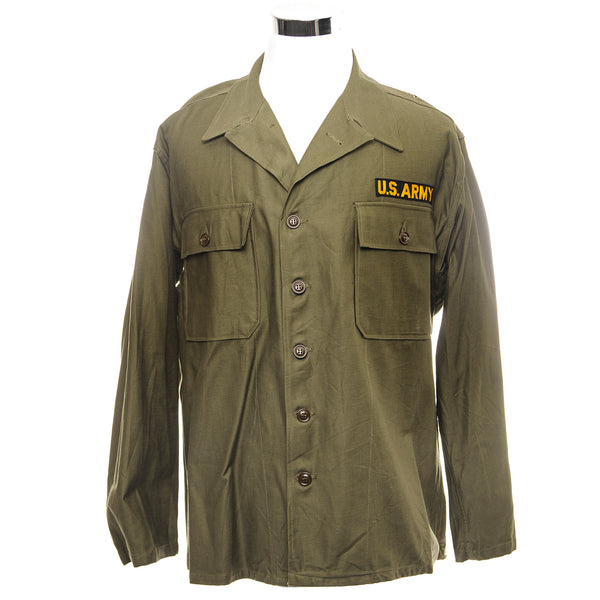 Vintage US Army Utility Jacket 1957 Vietnam War Size Large.
