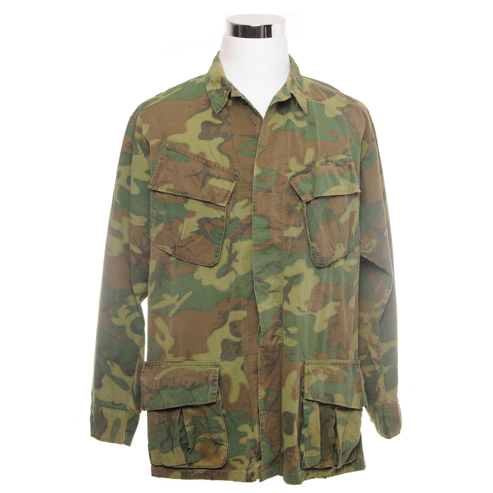 US Army Tropical Combat ERDL Jacket 5th Pattern Ripstop โ Rare Gear USA