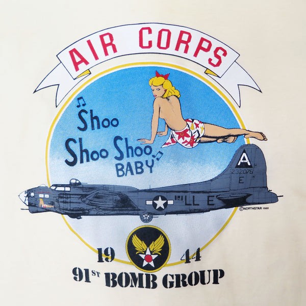 AIR CORPS 1988 91ST BOMB GROUP T-SHIRT SIZE XL 46/48