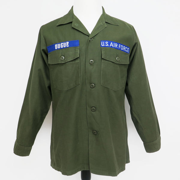 VINTAGE US AIR FORCE UTILITY SHIRT P-64 P64 1976 SIZE 15 1/2 X 33
