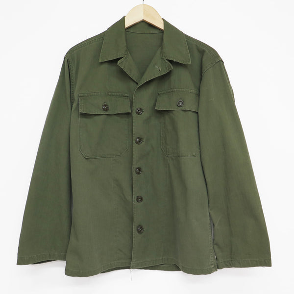 米軍 ユーティリティ シャツ HBT ヘリンボーン ツイル 1950 年代 初期ベトナム サイズ S