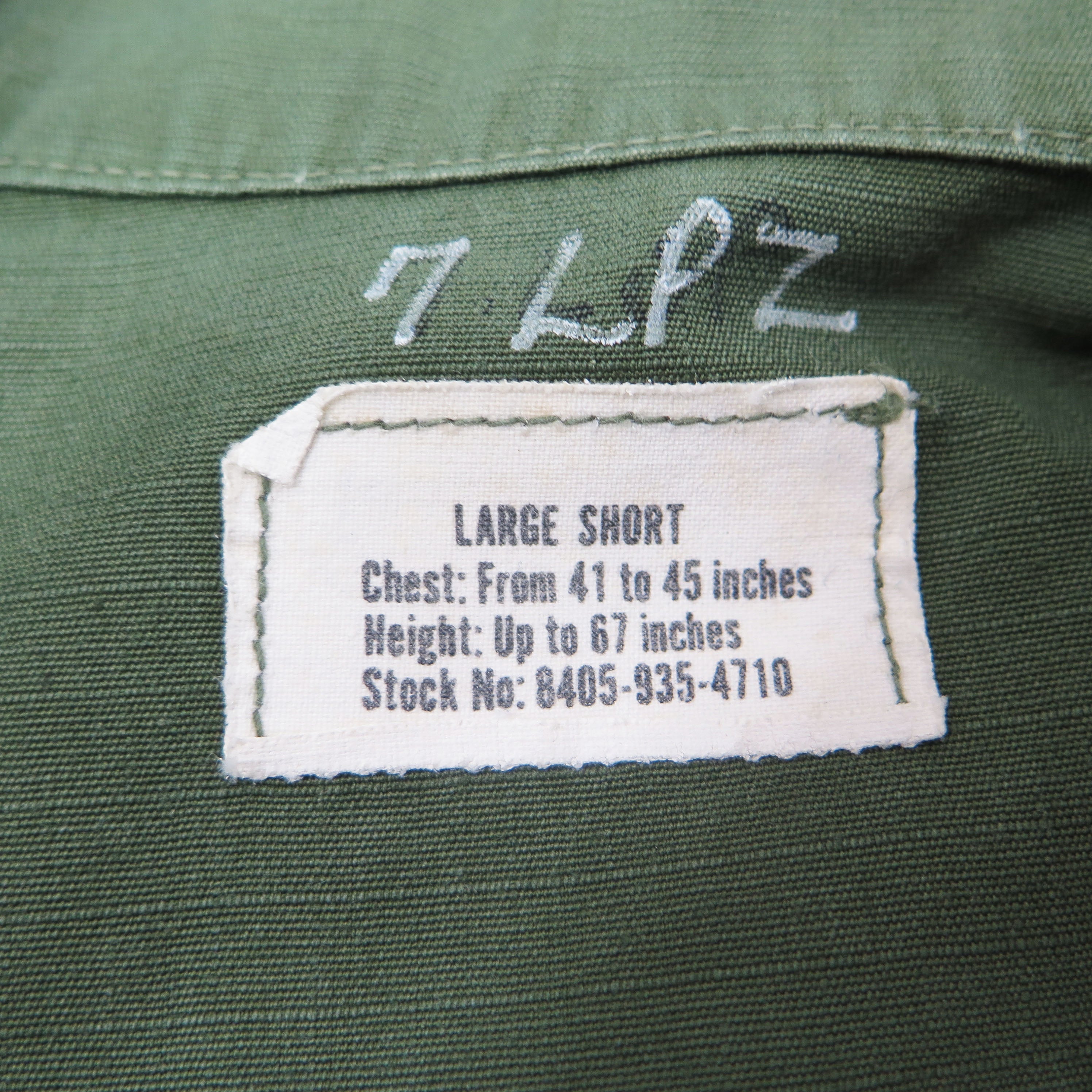US Army Tropical Combat Jacket 4th Pattern 1968 Vietnam War
