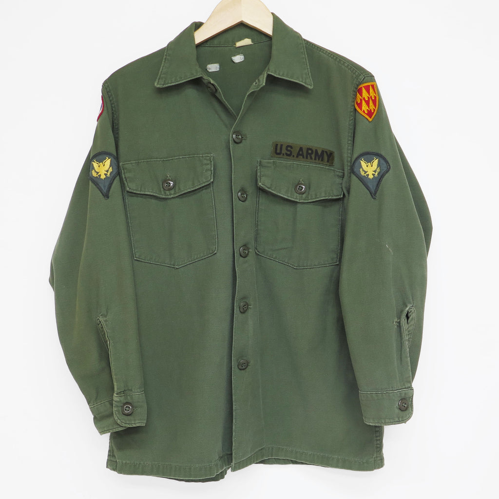 Vintage US Army Utility Shirt P-64 P64 1969 Vietnam War Vintage US Army Utility Shirt P-64 P64 1969 Vietnam War