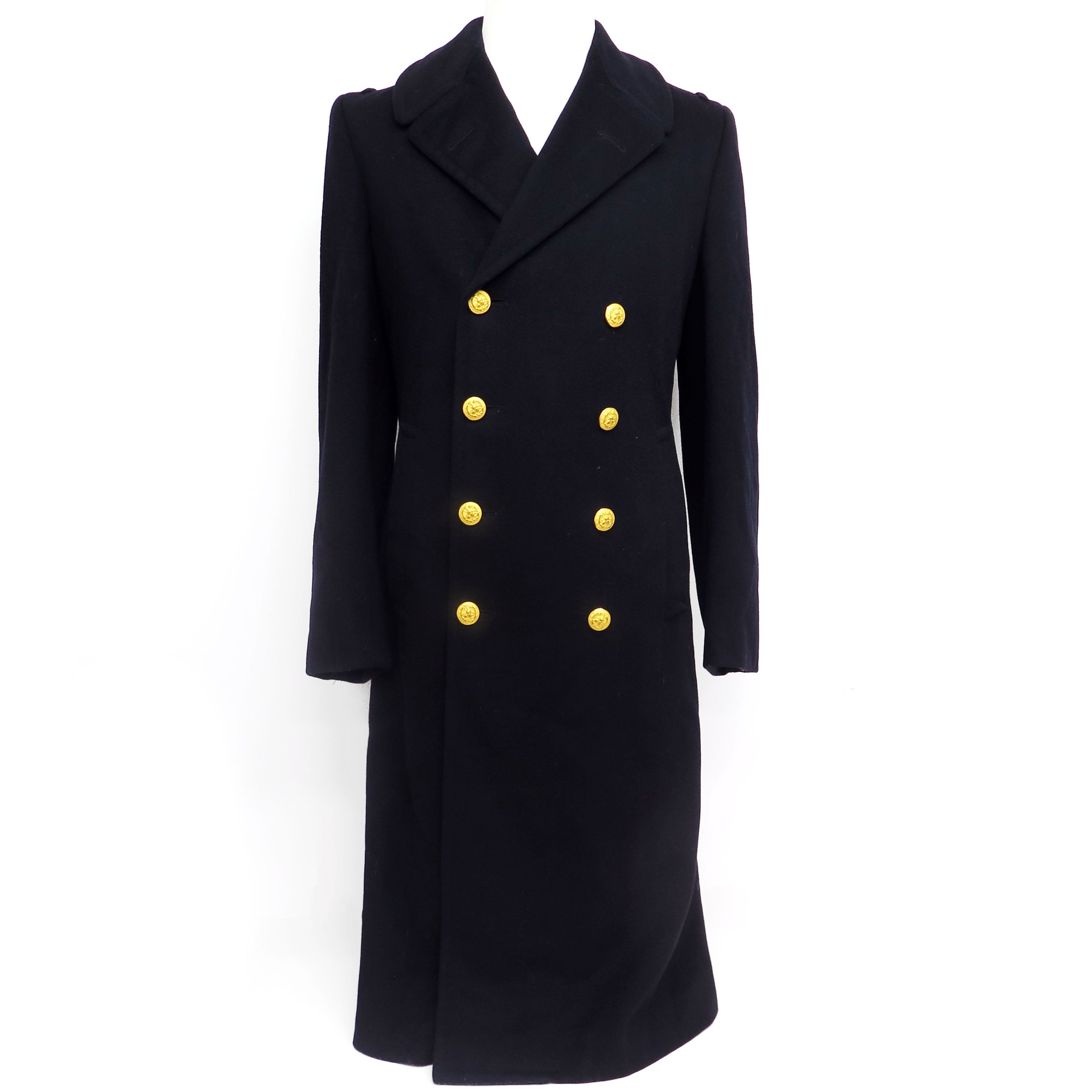 USN US NAVY PEACOAT US NAVAL ACADEMY 60'S SIZE SMALL LONG