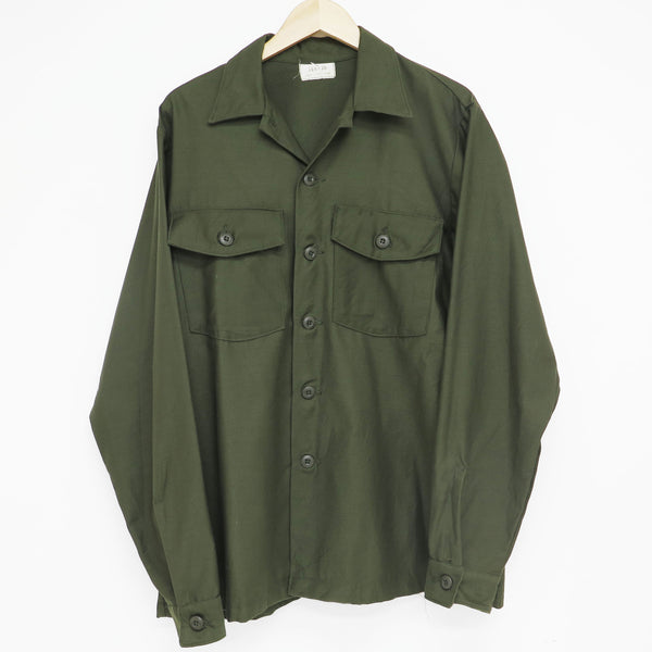 VINTAGE US ARMY UTILITY SHIRT P64 1973 DEADSTOCK SIZE 16 1/2 X 36