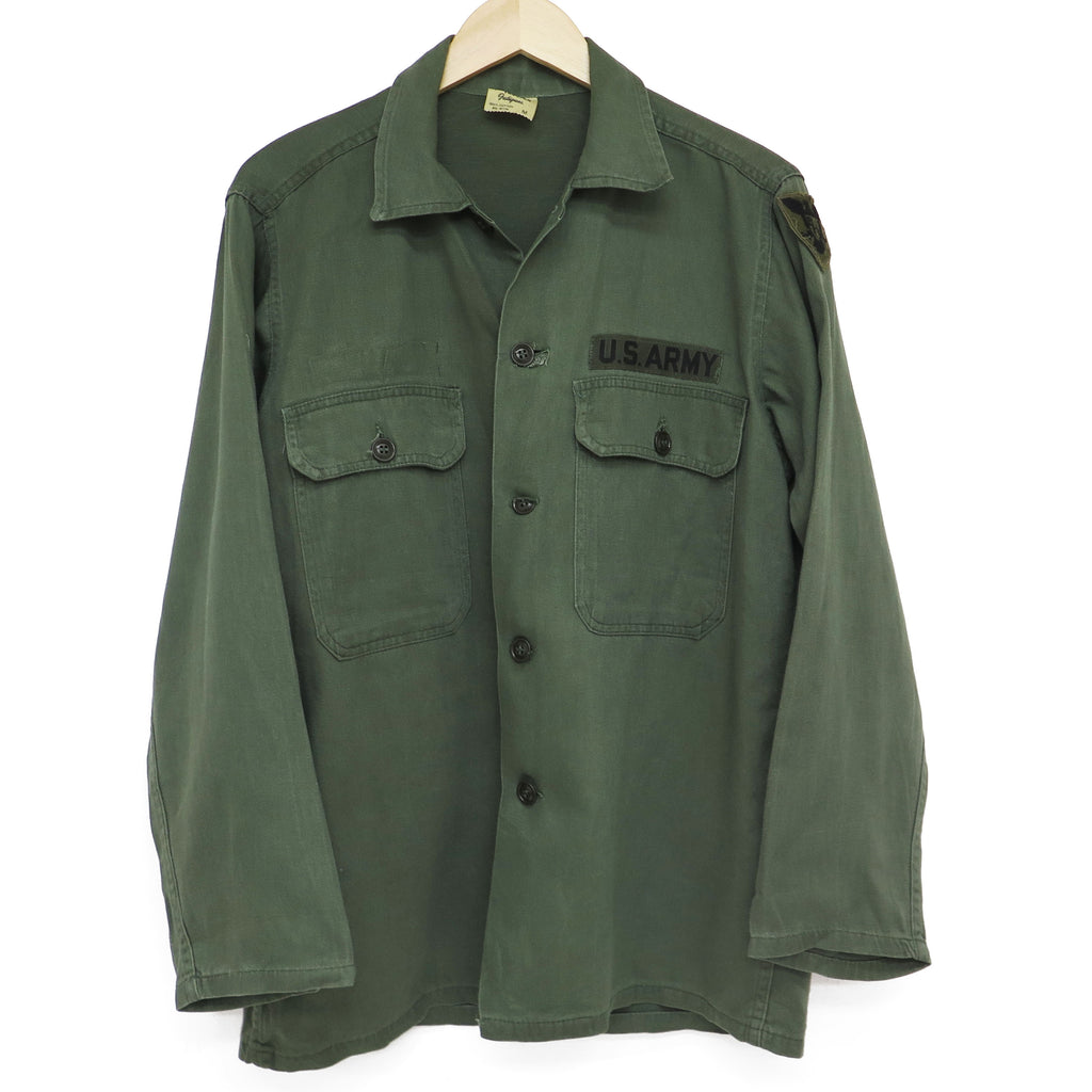 米軍 ユーティリティ シャツ P-58 P58 1960 年代 第 86 歩兵訓練師団 パッチ サイズ M