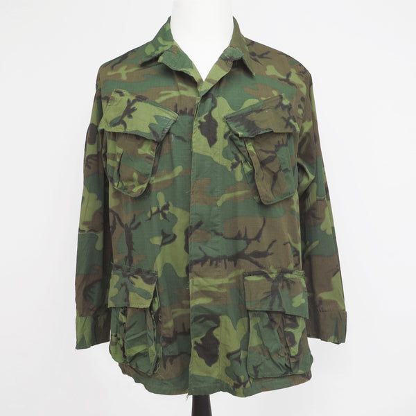 TROPICAL COMBAT JACKET 5TH PATTERN ERDL 1969 VIETNAM WAR SIZE MEDIUM SHORT