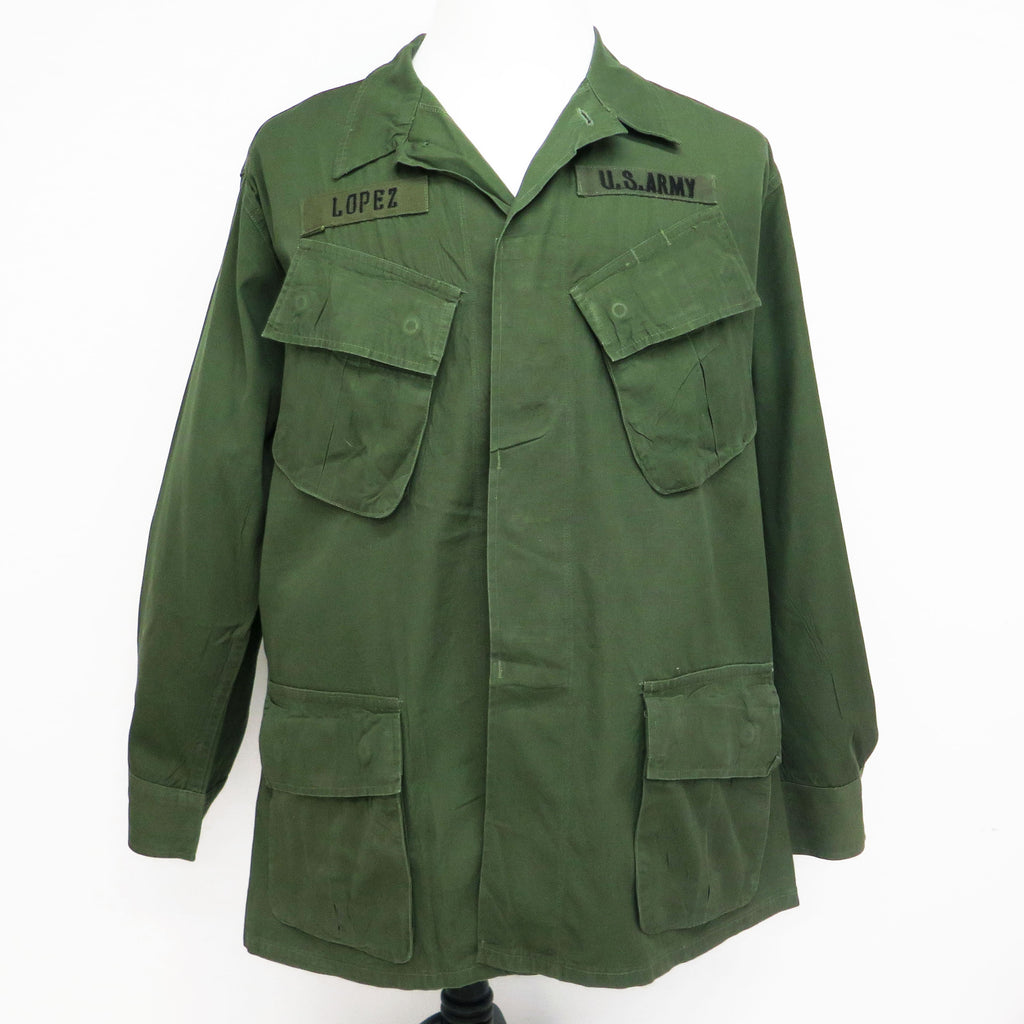 美國陸軍熱帶作戰外套 5 號圖案防撕裂 1968 年越戰大號短褲第 1 步兵師