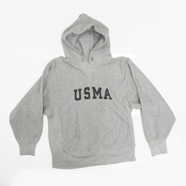 USMA US MILITARY ACADEMY EARLY 1980'S 1990 SWEATSHIRT HOODIE CHAMPION REVERSE WEAVE SIZE MEDIUM
