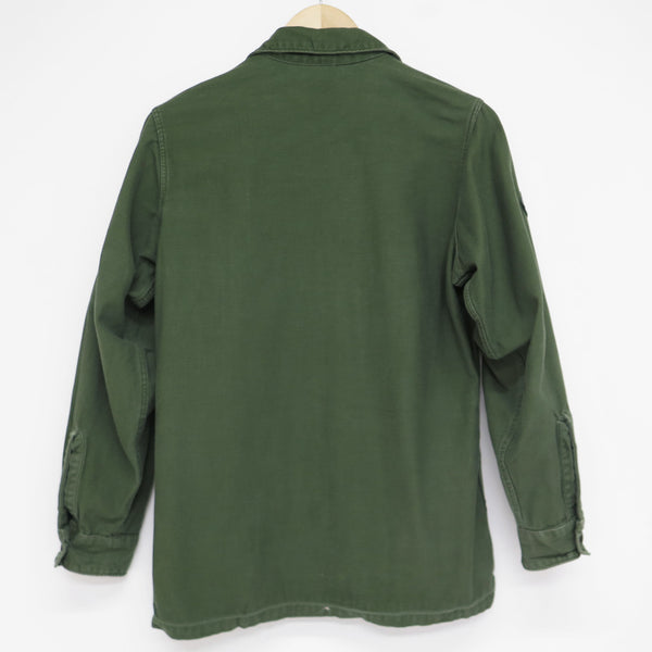 VINTAGE US ARMY UTILITY SHIRT P64 1960S US ARMY ARMOR SCHOOL RANK SPECIALIST E-4